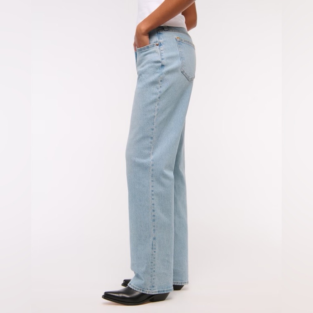 Abercrombie Vintage Comfort Stretch Curve Love Low Rise Baggy Jean Size 30L - Picture 11 of 14
